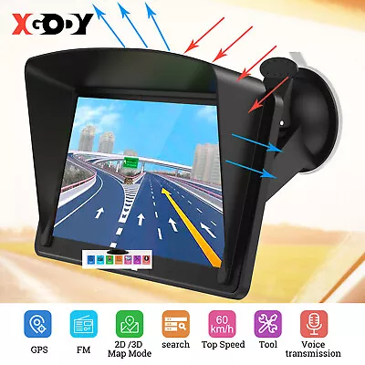 XGODY 7 Inch Car & Truck GPS Navigation Touch Screen Navigator US+Canada+Mexico • $51.99
