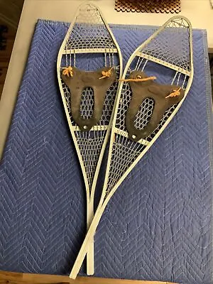 Vintage 1985 US Military Issue Snowshoes & 1959 Rubber Bindings • $159.99