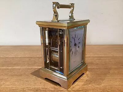 L’Epee 8 Day Brass Striking Carriage Clock - Fully Working - Beautiful Condition • $683.84