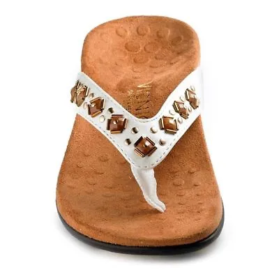 £54 • Buy Vionic With Orthaheel FLORIANA REST Embellished Thong Sandals NEW Retail $80