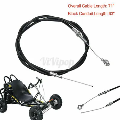 Heavy Duty Go Kart Manco Throttle Cable Casing 63  Long Inner Wire 71  -New • $9.59