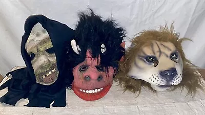 Vintage Lot Of 3 Scary Rubber Halloween Costume Masks • $29.99
