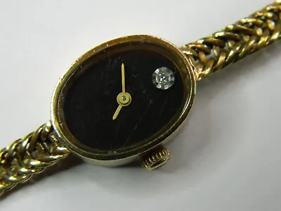 Longines Gold Plated Diamond  Quartz Ladies Watch - New Battery - Runs Great • $30