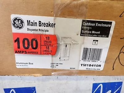 NEW GE TM18410R 100 Amp Main Breaker OUTDOOR 3 Phase 208v Panel • $700