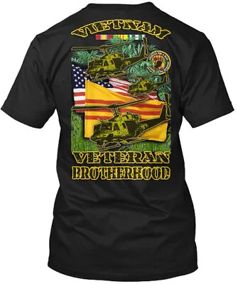 Vietnam Veteran Brotherhood Tee T-Shirt Made In The USA Size S To 5XL • $21.52