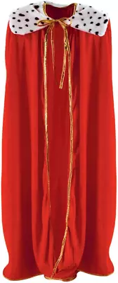 Beistle Adult Size Red King/Queen Robe Mardi Gras Cape Costume Accessories 54 • $36.44