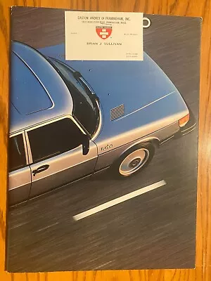 1981 Saab 900 40-page Sales Brochure With Massachusetts Dealer Card On Cover • $8.99