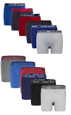 Mens 6 Pack Boxer Shorts Underwear Underpants Trunks Multipack Boxers Size S-2XL • £13.99