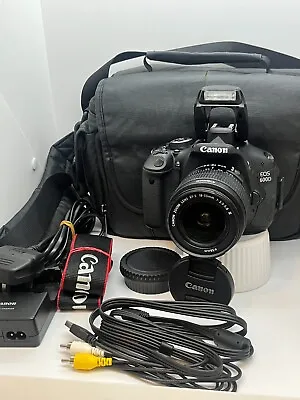 Canon EOS 600D DSLR + 18-55mm III Lens 32GB Card Only 283 Shots Bag MINT • £210