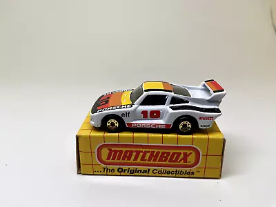 Matchbox-mb#55-super Porsche Racer 935--white---yellow Box---- • $13.99