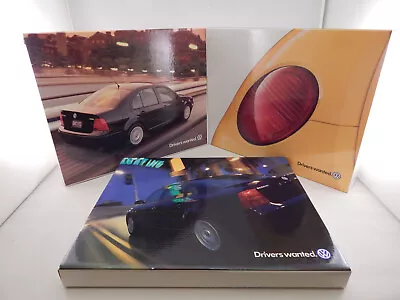 1998 1999 2001 VW Volkswagen Media Information Press Kits * LOT OF 3 * Brochures • $49.99