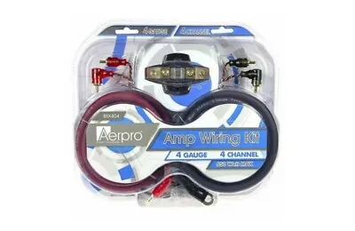 Aerpro Bsx404 4-channel 4 Awg Gauge 650w Installation Wiring Kit Car Amplifier • $59.45