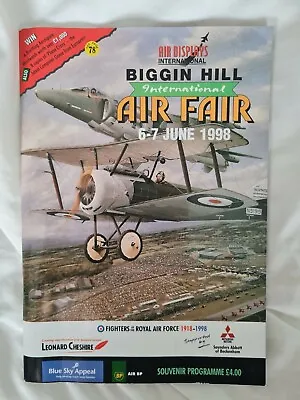 £3.49 • Buy Biggin Hill Air Fair 1998 Official Souvenir Programme 