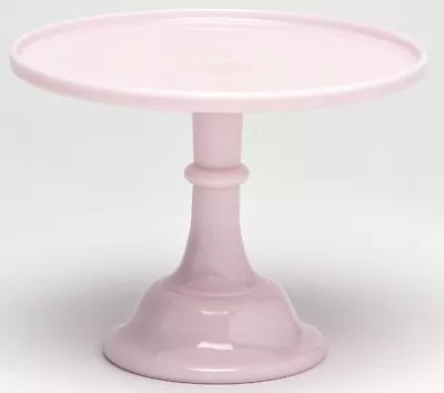 Cake Plate Pastry Tray Bakers Stand - Plain & Simple Crown Tuscan Pink Glass 12  • $120.99