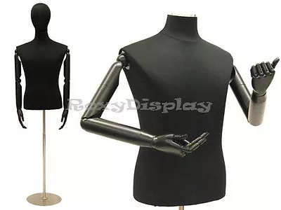 Male Shirt Hard Foam Dress Form With Arms And Head #JF-33M02ARM+BS-04 • $149