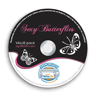 Butterfly Clipart -vector Clip Art-vinyl Cutter Plotter Images & Eps Graphics Cd • $24.95