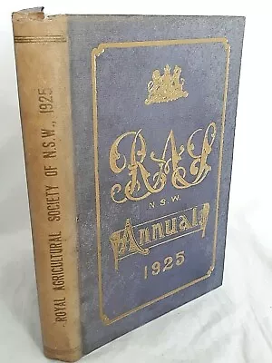 £75.98 • Buy RAS Annual 1925 - Royal Agricultural Society New South Wales