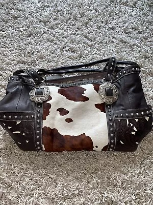 Vintage American West Purse | Cow Print | With Strap • $59.99