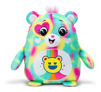 Care Bears Good Vibes Bear 25cm Squishes Collectable 4+  Basic Fun 22721 • £12.99