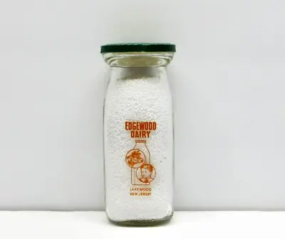 LAKEWOOD NJ EDGEWOOD DAIRY Scarce ANTIQUE MILK BOTTLE @ OCEAN COUNTY NEW JERSEY • $10.95