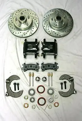 Mustang II Front Disc Brake Kit Slotted Ford NO SPINDLES Black Wilwood Calipers • $607.95