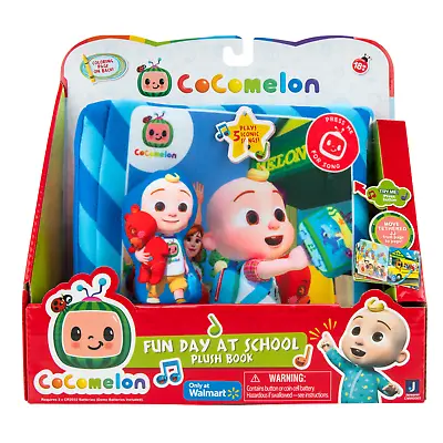 Cocomelon Fun Day At School Musical Plush Book Cloth JJ Coco Melon Kids  • $12.79