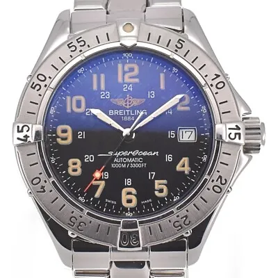 BREITLING Super Ocean A17040 Black Dial Automatic Men's Watch M#128837 • $1399.30