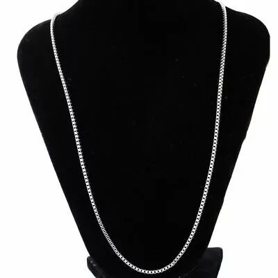 925 Sterling Silver 16” 2mm Box Chain Necklace NEW • $8