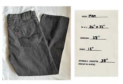 Mens Levi’s 562 Jeans 36x32 Straight Black • $28.44
