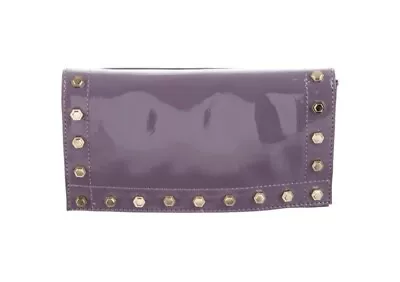 $59.99 • Buy Purple Patent Leather Z Spoke By Zac Posen GET HAPPY Clutch NWOT 