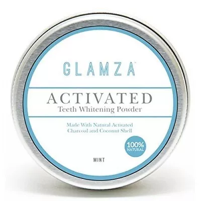 Glamza Natural Organic Activated Charcoal Tooth Teeth Whitening Powder Paste Big • £3.99