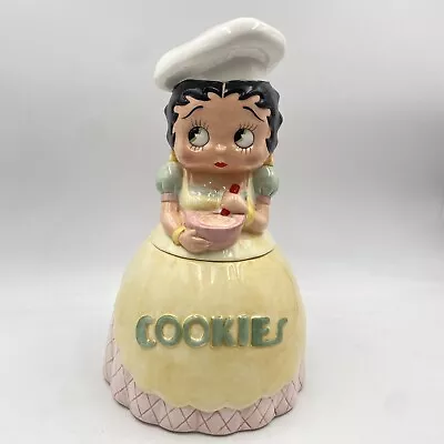 Vintage 1995 Vandor Betty Boop Baking Cookie Jar Betty Boop Baking Cooking Jar • $55.96