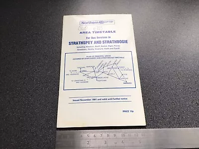 £20 • Buy Northern Scottish Bus Group Strathspey Strathbogie Area Timetable November 1981