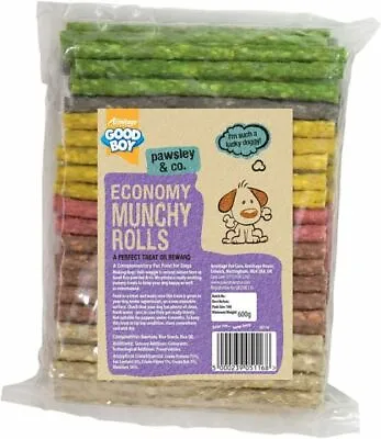 £12.97 • Buy 2 X 100 Pks Goodboy Premium Quality Mixed Munchy Rolls Dog Treat Chew