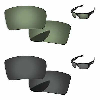 PapaViva Black & Grey Green Polarized Replacement Lenses For-Oakley Eyepatch 1&2 • $24.99