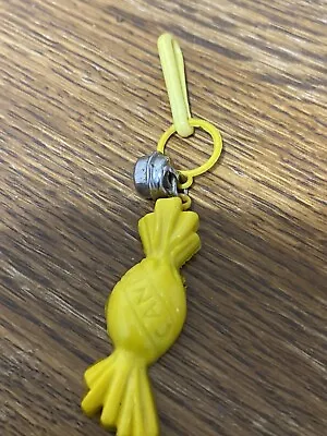 $22.99 • Buy Vintage 1980s Plastic Charm Yellow Wrapped Candy For 80s Charm Necklace