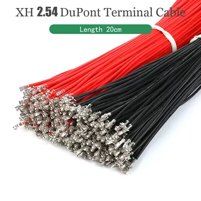 $2.41 • Buy Dupont 2.54mm Terminal Wire Single Double Head Crimp Connector Cables 20cm