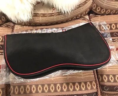 Ogilvy Memory Foam Jump Half Pad - Black With Red Piping. • $100