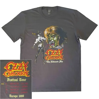 Ozzy Osbourne Ultimate Sin Europe 1986 Grey Shirt S-XXL Tshirt Official Tshirt • £25