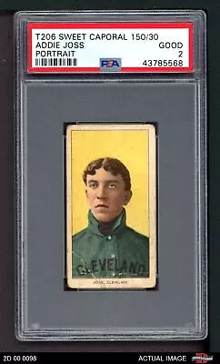 1909 T206 Addie Joss Portrait Naps (Indians) HOF VARIATION PSA 2 - GOOD • $890