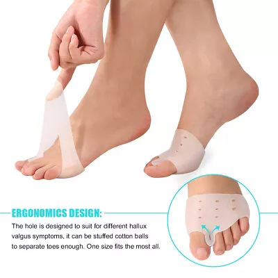 $10.61 • Buy Gel Toe Separators & Bunion Corrector With Metatarsal Pads Forefoot Cushion P
