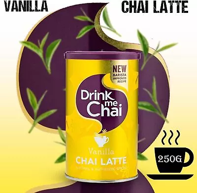 Drink Me Chai Vanilla Latte Natural And Authentic Spices Caffeine Free 250g • £8.99