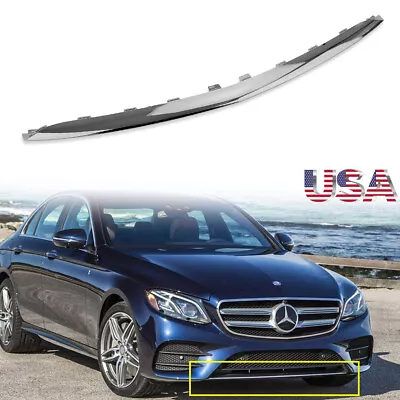 Bumper Face Bar Trim Molding Step Pad Front Fit 2017-2020 Mercedes E Class E350 • $29.73