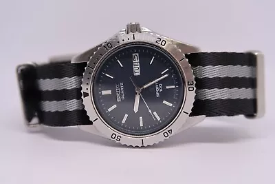 Seiko SQ 100 Sports Mens Diver Watch 8123-6090 Ultra Rare • £179