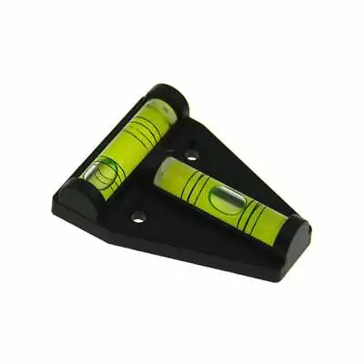 2x Spirit Level Caravan RV Bubble Leveler Camper Car Trailer T-type Boat Black • £5.91