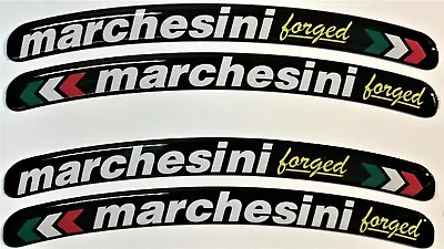 3D Resin Domed Marchesini Forged Wheel Rim Logo Sticker Decal  Ducati Aprilia X8 • $14.93