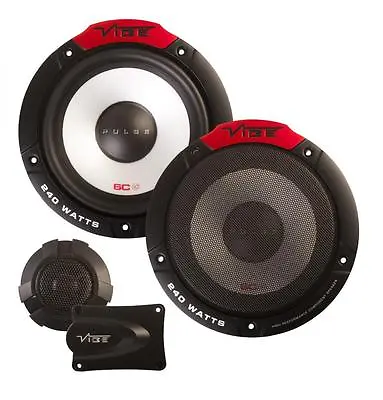 Vibe Pulse 6C 6.5  165mm 240W Component Car Audio Door Shelf Speaker Pairs • $56.19