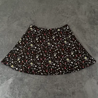 Tilly’s Ivy & Main Teen Womens Floral Circle A-Line Mini Skater Skirt Size Large • $13.49