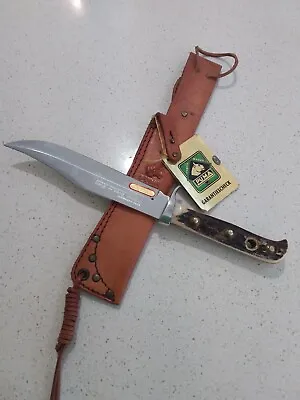 $495 • Buy Puma 6396 Bowie Knife With Stag Handles & Leather Sheath. Mint With Tag.