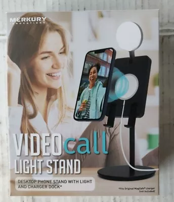 PHONE Video Call Light Stand Desktopstand W/light L@@K NEW Merkury Innovations • $12.99